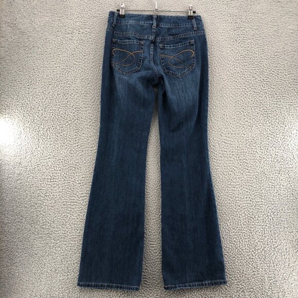 Chicos Jeans Women 00 US 2 Blue Platinum Denim Ultimate Fit Barely Flare Stretch - Picture 3 of 12